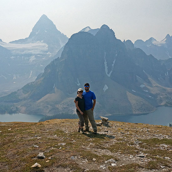 Tedd and wife at Banff