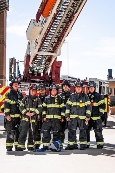 Fire department training with TruBlue SafeLine controlled descent system