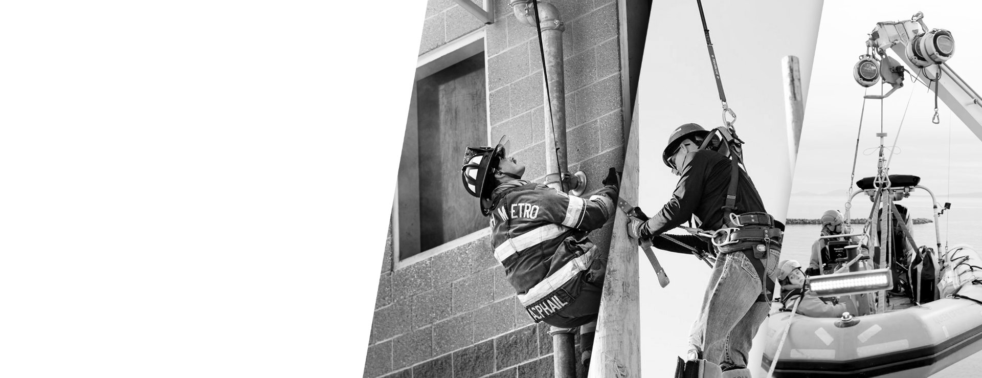 Workers training at height using TruBlue SafeLine controlled descent system